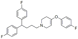1-(4,4-bis(4-fluorophenyl)butyl)-4-(4-fluorophenoxy)-1,2,3,6-tetrahydropyridine CAS#: 69768-54-3