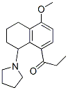 1-(5-Methoxy-8-propionyl-1,2,3,4-tetrahydronaphthalen-1-yl)pyrrolidine CAS#: 63886-35-1