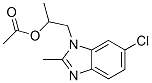 1-(6-Chloro-2-methyl-1H-benzimidazol-1-yl)-2-propanol acetate CAS#: 68391-56-0