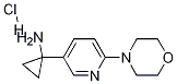 1-(6-Morpholinopyridin-3-yl)cyclopropanaMine hydrochloride CAS#: 566161-18-0