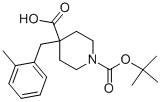 1-BOC-4-[(2-METHYLPHENYL)METHYL]-4-PIPERIDINECARBOXYLIC ACID CAS#: 177990-35-1