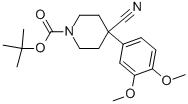 1-BOC-4-CYANO-4-(3,4-DIMETHOXYPHENYL)-PIPERIDINE CAS#: 666179-93-7