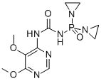1-(Di(1-aziridinyl)phosphinyl)-3-(5,6-dimethoxy-4-pyrimidinyl)urea CAS#: 65101-40-8