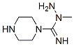 1-Piperazinecarboximidicacid,N-methyl-,hydrazide(9CI) CAS#: 688734-47-6