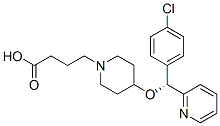 1-Piperidinebutanoic acid, 4-[(4-chlorophenyl)-2-pyridinylmethoxy]-, (R)- CAS#: 190730-41-7