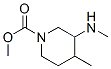1-Piperidinecarboxylic acid, 4-methyl-3-(methylamino)-, methyl ester CAS#: 694495-66-4