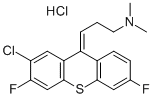 1-Propanamine, 3-(2-chloro-3,6-difluoro-9H-thioxanthen-9-ylidene)-N,N- dimethyl-, hydrochloride CAS#: 69232-02-6