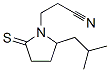 1-Pyrrolidinepropanenitrile, 2-(2-methylpropyl)-5-thioxo- CAS#: 61309-22-6