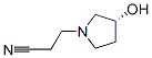 1-Pyrrolidinepropanenitrile,3-hydroxy-,(3R)-(9CI) CAS#: 680223-71-6