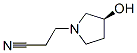 1-Pyrrolidinepropanenitrile,3-hydroxy-,(3S)-(9CI) CAS#: 680223-72-7