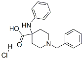 1-benzyl-4-(phenylamino)piperidine-4-carboxylic acid monohydrochloride CAS#: 61087-51-2