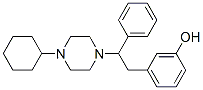 1-cyclohexyl-4-(2-(3-hydroxyphenyl)-1-phenylethyl)piperazine CAS#: 68770-59-2