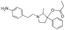 1-(p-Aminophenethyl)-2-methyl-3-phenylpyrrolidin-3-ol propionate CAS#: 69552-00-7