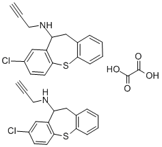 10,11-Dihydro-8-chloro-N-2-propynyldibenzo(b,f)thiepin-10-amine ethane dioate (2:1) CAS#: 69195-57-9