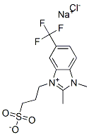 1,2-dimethyl-3-(3-sulphonatopropyl)-5-(trifluoromethyl)-1H-benzimidazolium sodium chloride CAS#: 68413-90-1