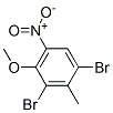 1,3-DIBROMO-4-METHOXY-2-METHYL-5-NITROBENZENE CAS#: 61827-59-6