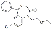 1,3-Dihydro-7-chloro-1-(2-ethoxyethyl)-5-phenyl-2H-1,4-benzodiazepin-2-one CAS#: 6515-69-1