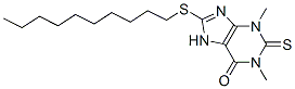 1,3-Dimethyl-8-(decylthio)-2-thioxo-2,3-dihydro-7H-purin-6(1H)-one CAS#: 6466-10-0