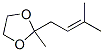 1,3-Dioxolane, 2-methyl-2-(3-methyl-2-butenyl)- (7CI,9CI) CAS#: 6611-92-3