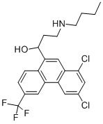 1,3-dichloro-6-trifluoromethyl-9-phenanthryl-3-(n-butyl)aminopropanol CAS#: 69756-48-5
