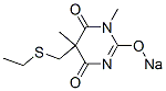 1,5-Dimethyl-5-(ethylthiomethyl)-2-sodiooxy-4,6(1H,5H)-pyrimidinedione CAS#: 66941-01-3