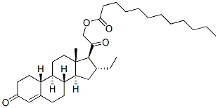 16alpha-ethyl-21-hydroxy-19-norpregn-4-ene-3,20-dione 21-laurate CAS#: 67490-00-0