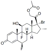 17-bromo-6beta,9-difluoro-11beta,21-dihydroxy-16alpha-methylpregna-1,4-diene-3,20-dione 21-acetate CAS#: 61339-38-6