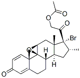 17-bromo-9beta,11beta-epoxy-21-hydroxy-16alpha-methylpregna-1,4-diene-3,20-dione 21-acetate CAS#: 61339-41-1