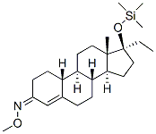(17S)-17-(Trimethylsiloxy)-19-norpregn-4-en-3-one O-methyl oxime CAS#: 69834-06-6