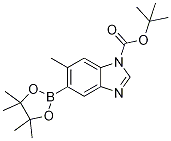 1H-BenziMidazole-1-carboxylic acid, 6-Methyl-5-(4,4,5,5-tetraMethyl-1,3,2-dioxaborolan-2-yl)-, 1,1-diMethylethyl ester CAS#: 631912-39-5