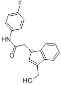1H-INDOLE-1-ACETAMIDE, N-(4-FLUOROPHENYL)-3-(HYDROXYMETHYL)- CAS#: 680606-03-5
