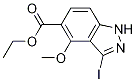 1H-Indazole-5-carboxylic acid, 3-iodo-4-Methoxy-, ethyl ester CAS#: 633327-85-2