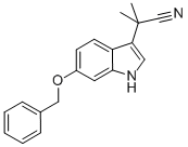 1H-Indole-3-acetonitrile, a,a-dimethyl-6-(phenylmethoxy)- CAS#: 629662-39-1