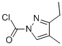 1H-Pyrazole-1-carbonyl chloride, 3-ethyl-4-methyl- (9CI) CAS#: 67514-66-3