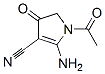 1H-Pyrrole-3-carbonitrile, 1-acetyl-2-amino-4,5-dihydro-4-oxo- (9CI) CAS#: 590374-61-1