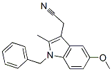 2-(1-benzyl-5-methoxy-2-methyl-indol-3-yl)acetonitrile CAS#: 60011-55-4