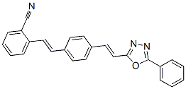 2-(2-(4-(2-(5-PHENYL-1,3,4-OXADIAZOL-2-YL)ETHENYL)PHENYL)ETHENYL)- BENZONITRILE CAS#: 63443-08-3