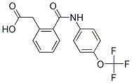 2-(2-(N-(4-(TRIFLUOROMETHOXY)PHENYL)CARBAMOYL)PHENYL)ACETIC ACID CAS#: 667887-30-1