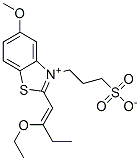 2-(2-ethoxybut-1-enyl)-5-methoxy-3-(3-sulphonatopropyl)benzothiazolium CAS#: 65776-61-6
