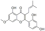 2-(2,4-Dihydroxyphenyl)-5-hydroxy-7-methoxy-3-(3-methyl-2-butenyl)-4H-1-benzopyran-4-one CAS#: 60791-49-3