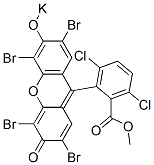 2-(2,4,5,7-Tetrabromo-3-oxo-6-potassiooxy-3H-xanthen-9-yl)-3,6-dichlorobenzoic acid methyl ester CAS#: 6441-79-8