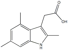 2-(2,4,6-trimethyl-1H-indol-3-yl)acetic acid CAS#: 6949-71-9