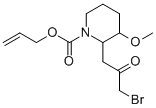 2-(3-Bromo-2-oxopropyl)-3-methoxy-1-piperidinecarboxylic acid 2-propenyl ester CAS#: 64544-00-9