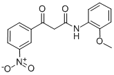 2-(3-NITROBENZOYL)-ACETIC ACID-O-ANISIDIDE CAS#: 63134-28-1