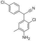 2-(4-Amino-2-chloro-5-methylphenyl)-2-(4-chlorophenyl)acetonitrile CAS#: 61437-85-2