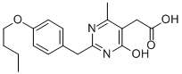 2-(4-Butoxybenzyl)-6-hydroxy-4-methyl-5-pyrimidineacetic acid CAS#: 64677-98-1