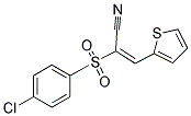 2-((4-CHLOROPHENYL)SULFONYL)-3-(2-THIENYL)PROP-2-ENENITRILE CAS#: 565216-92-4