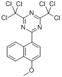 2-(4-METHOXY-1-NAPHTHYL)-4,6-BIS(TRICHLOROMETHYL)-1,3,5-TRIAZINE CAS#: 69432-40-2
