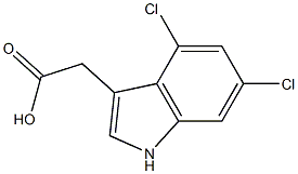 2-(4,6-Dichloro-1H-indol-3-yl)acetic acid CAS#: 63352-95-4
