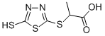 2-(5-MERCAPTO-1,3,4-THIADIAZOL-2-YLTHIO)PROPIONIC ACID CAS#: 60725-23-7